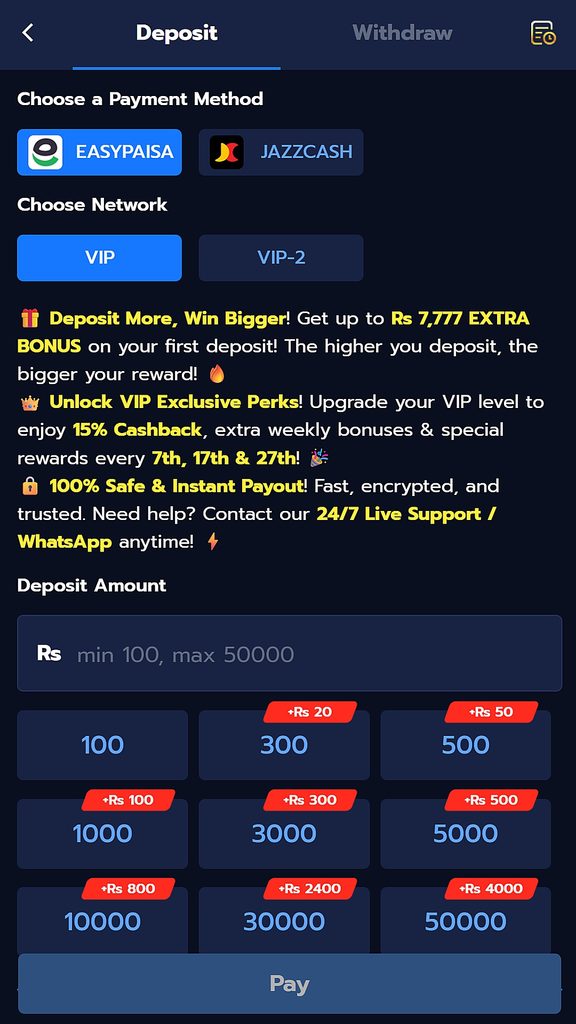 888ACE Game APK deposit payment methods