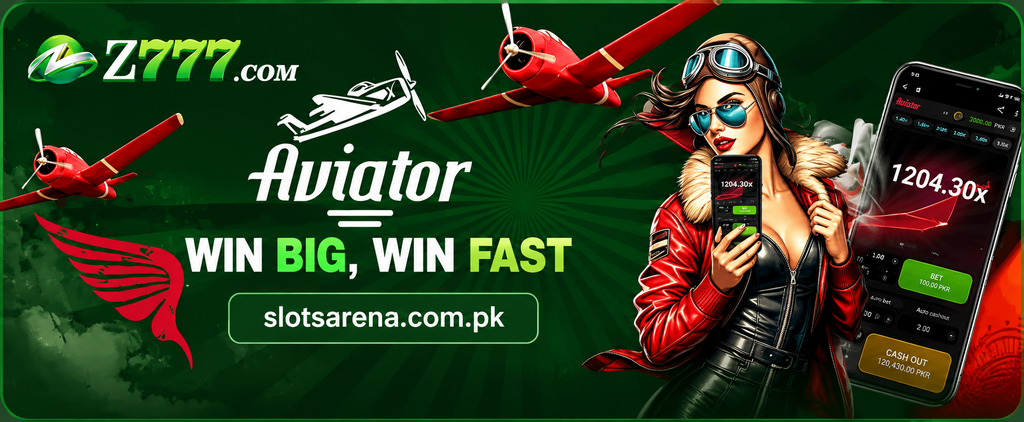 Z777 Game Aviator promotional banner with Win Big Win Fast text