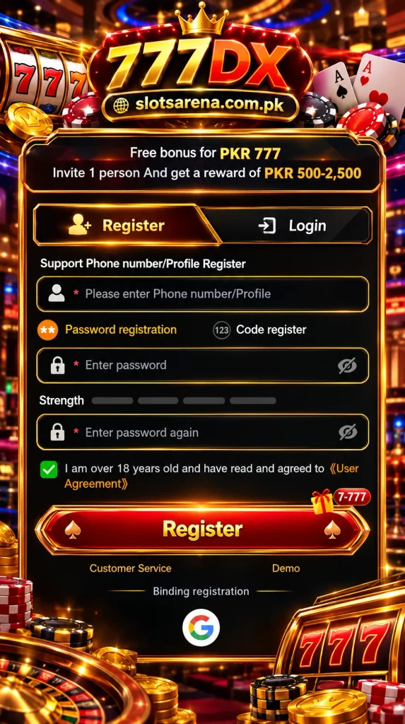 777DX Game Registration 